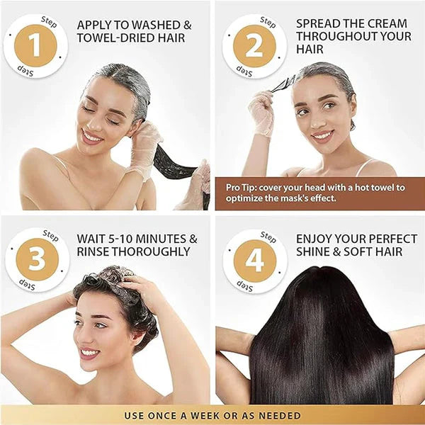 Karseell Nourishing Collagen Hair Treatment Mask for Dry & Damaged Hair - 500ml - ShopNookk