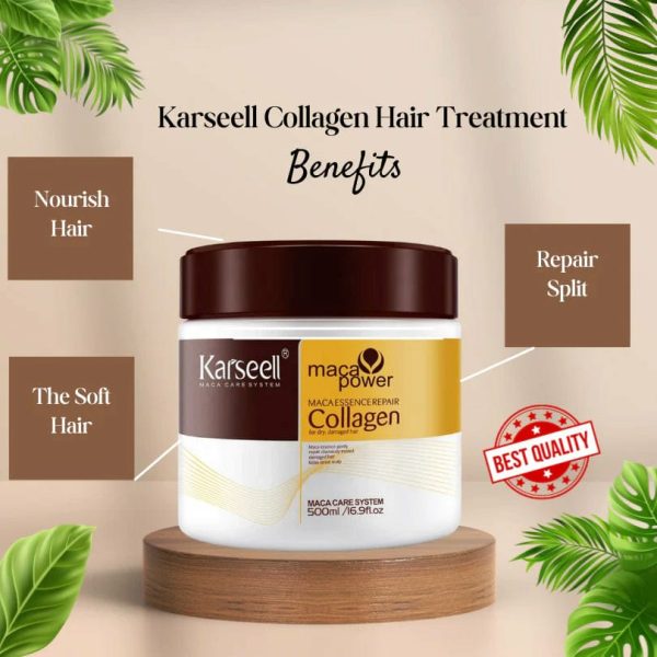 Karseell Nourishing Collagen Hair Treatment Mask for Dry & Damaged Hair - 500ml - ShopNookk
